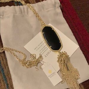 Kendra Scott NWT Rayne Necklace In Black